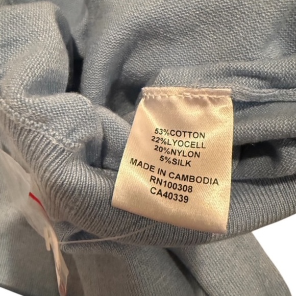 Peter Millar Mens Cottage Blue Crest Quarter-Zip Sweater, NEW WITH TAGS - Picture 4 of 8